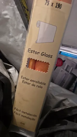 Tenda a rullo arancione 75x190