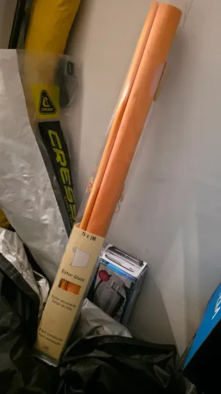 Tenda a rullo arancione 75x190