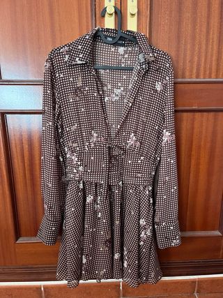 Vestido Zara estampado
