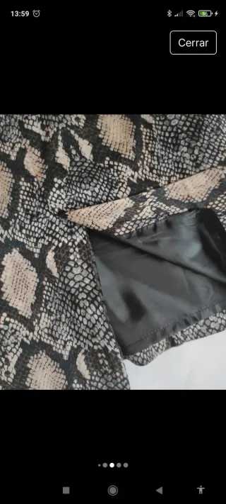 Falda estampado serpiente