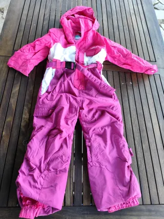 Mono de esquí rosa 4 años