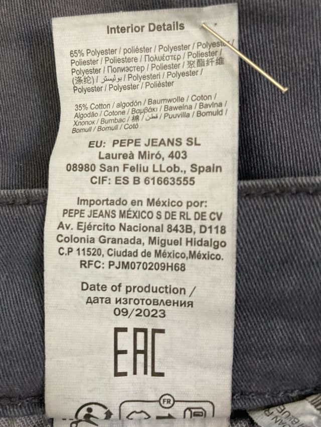 Pantalón Pepe Jeans Gris