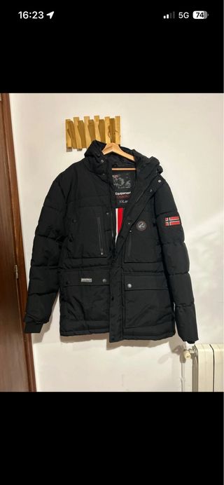 Parka Geographical Norway Negra Talla XXL