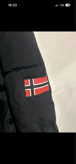 Parka Geographical Norway Negra Talla XXL