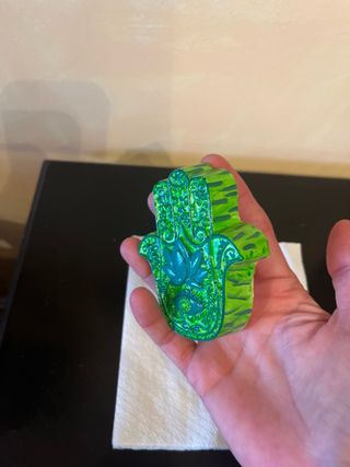 Mano de Fátima Escayola Pintada a Mano