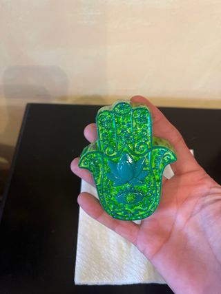 Mano de Fátima Escayola Pintada a Mano