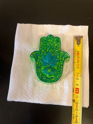 Mano de Fátima Escayola Pintada a Mano