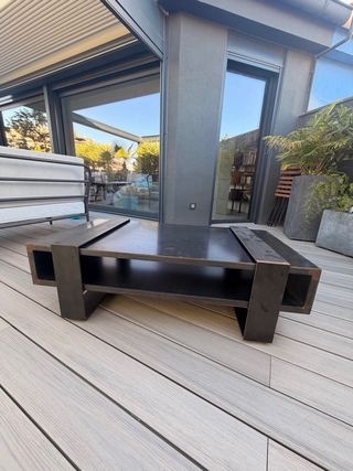 Mesa de centro diseño industrial metal