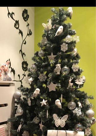 Árbol de Navidad con blanco