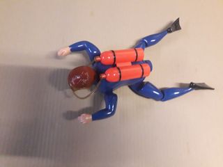 Muñeco buzo articulado Frog Man años 90
