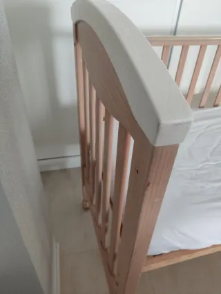 Cuna madera TRAMA con colchón