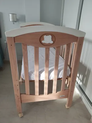 Cuna madera TRAMA con colchón