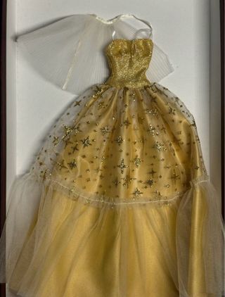 Abito Barbie Holiday 2023 Dorato Stelle