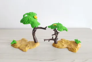 Arbolitos con paja de Playmobil