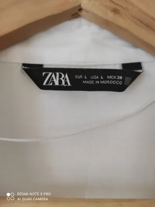 Camisa oversize blanca Zara