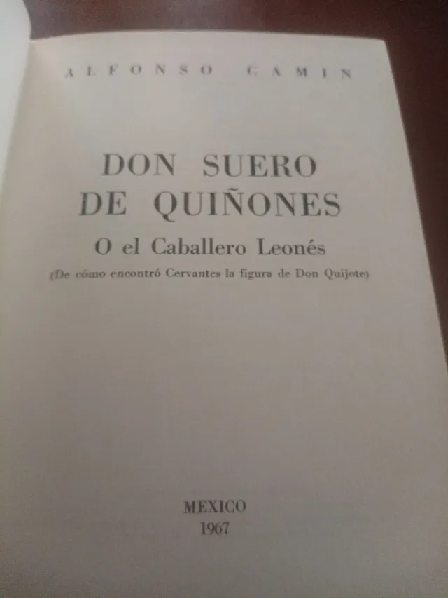 LIBRO ANTIGUO, DON SUERO DE QUIÑONES, o el...