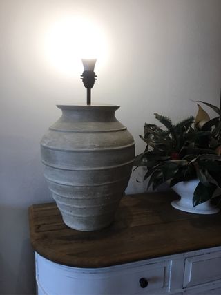 Lámpara de cerámica terracota