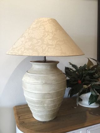 Lámpara de cerámica terracota