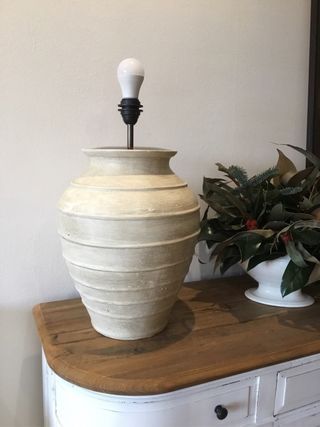 Lámpara de cerámica terracota