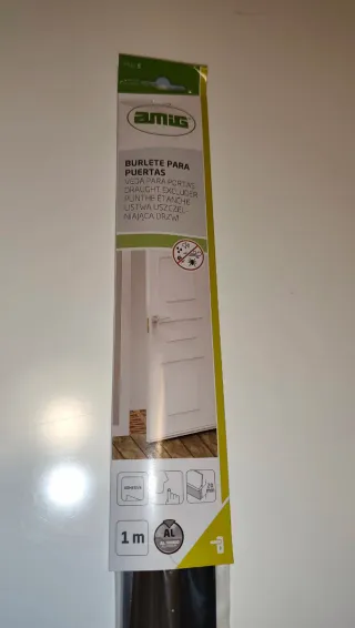 Burlete para puertas Amig 1m aluminio