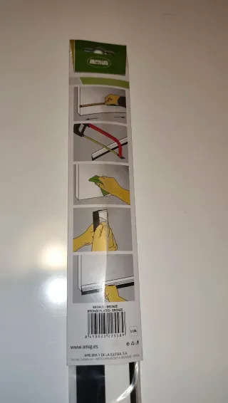 Burlete para puertas Amig 1m aluminio