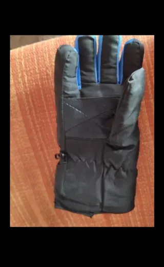 Guantes de invierno Rose negros y azules