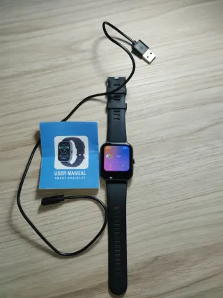 Smatch Smartwatch Negro con Cargador