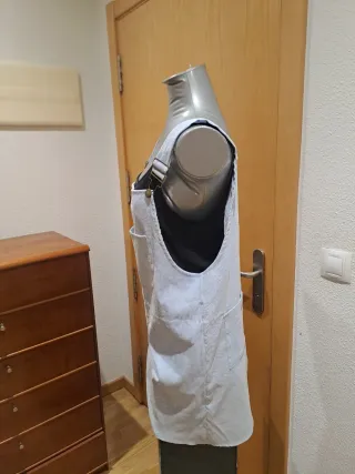 Peto minifalda pana fina azul cielo T.XS