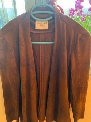 Blazer MICHELA MII imitación piel marrón