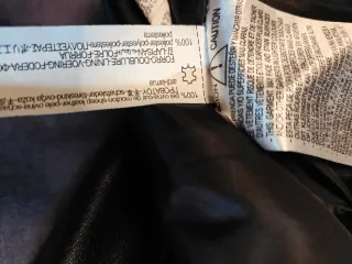 Cazadora Piel Ovina Zara Negra