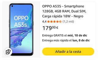 OPPO A53s 128GB Nero Dual SIM