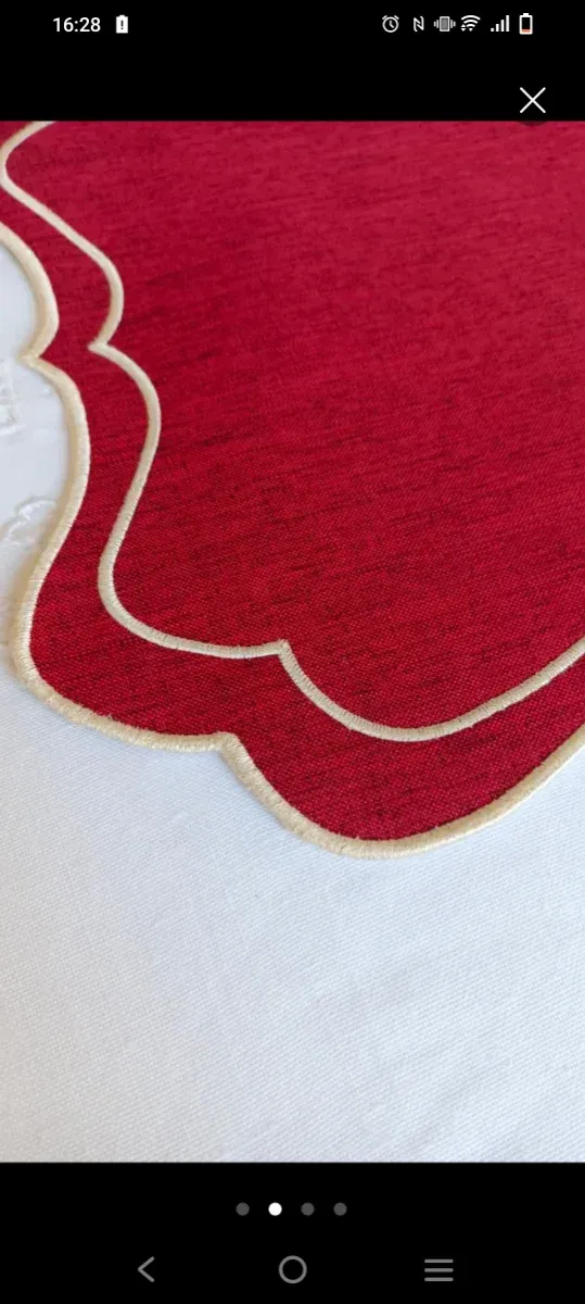 Set 4 individuales festoneados