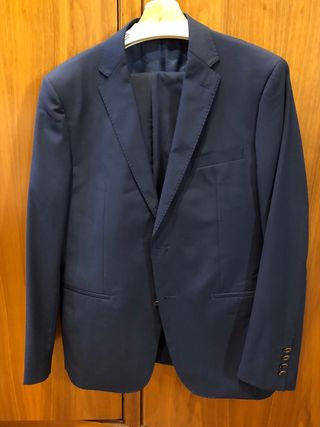 Trajes Hombre, gris, rayado, azul marino...