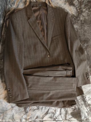 Trajes Hombre, gris, rayado, azul marino...