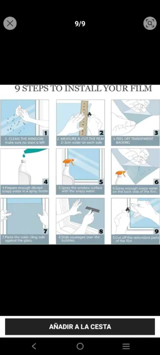 Película de ventana privacidad espejo