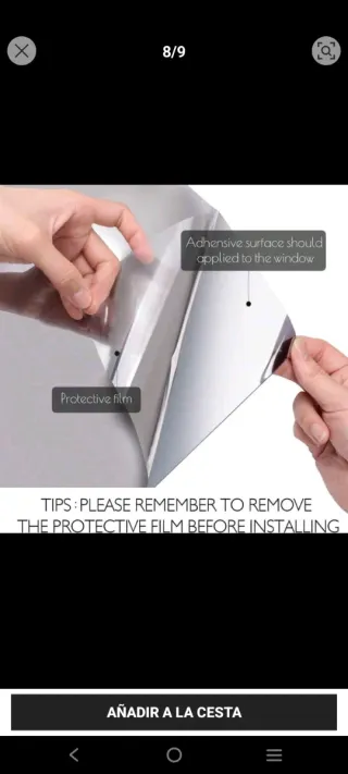 Película de ventana privacidad espejo