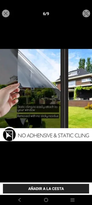 Película de ventana privacidad espejo