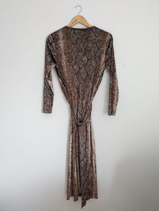 Vestido Uterqüe Terciopelo Midi Sin Estrenar