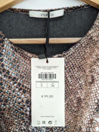 Vestido Uterqüe Terciopelo Midi Sin Estrenar