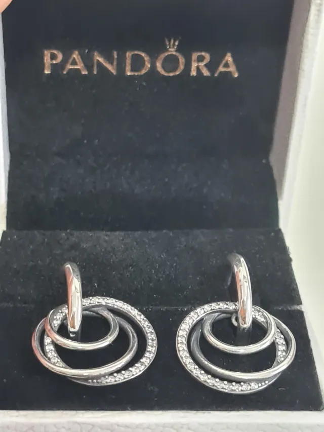 Pendientes Pandora Plata Multicírculos