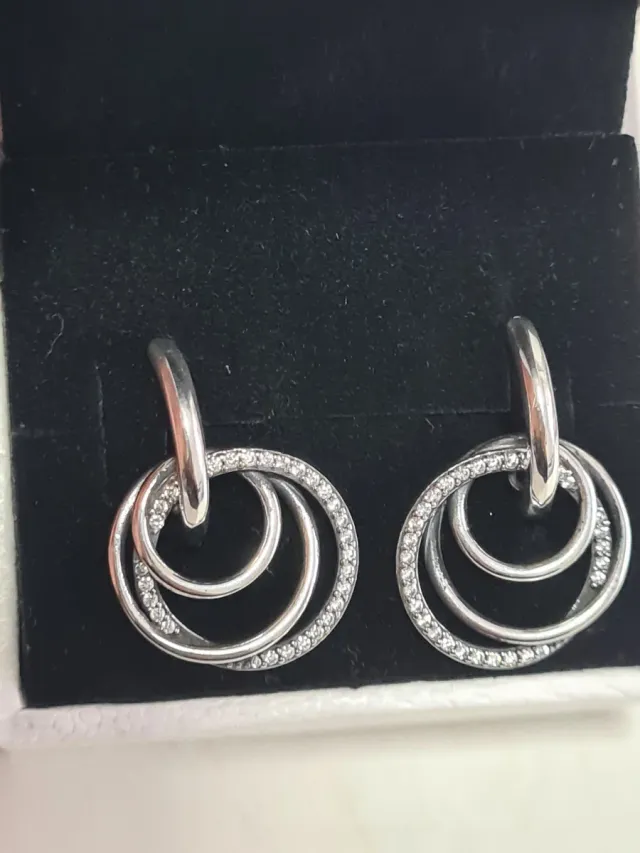 Pendientes Pandora Plata Multicírculos