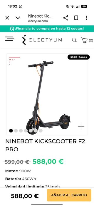 Patinete Eléctrico Ninebot