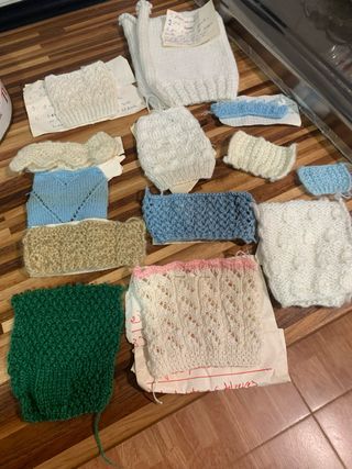 Muestras de tejido a mano