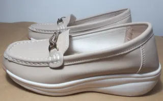 Zapatos planos beige mujer Nº 38, NUEVO A ESTRENAR