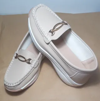 Zapatos planos beige mujer Nº 38, NUEVO A ESTRENAR