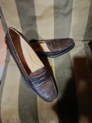 Mocasines Mascaró piel labrada con antifaz