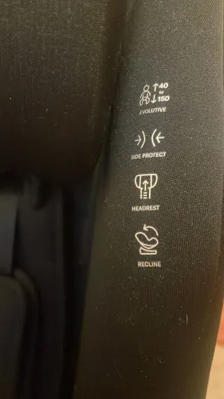 Silla de coche negra