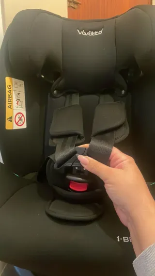 Silla de coche negra