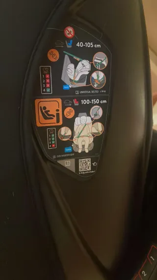 Silla de coche negra