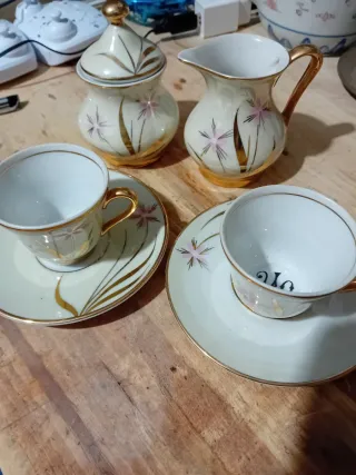 Juego de té cerámica vintage